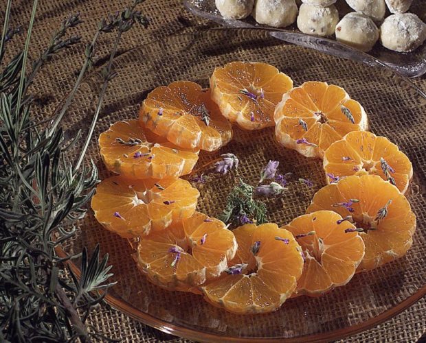 Mandarins With Lavender And Honey